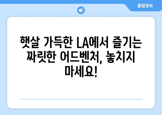 로스앤젤레스 매력 탐험| 놓치지 말아야 할 명소 10곳 | LA 여행, 관광 명소, 캘리포니아