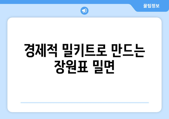 경제적 밀키트로 만드는 장원표 밀면