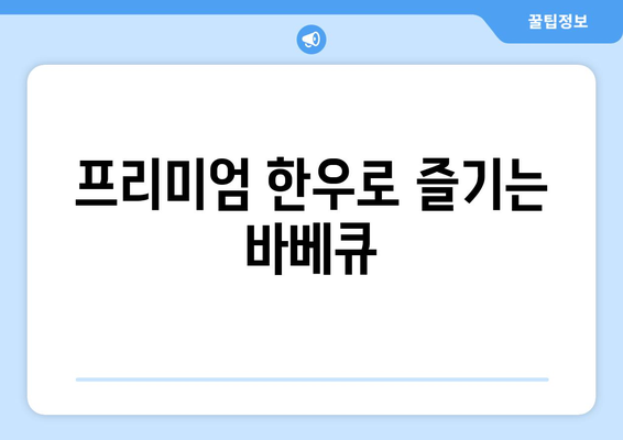 프리미엄 한우로 즐기는 바베큐