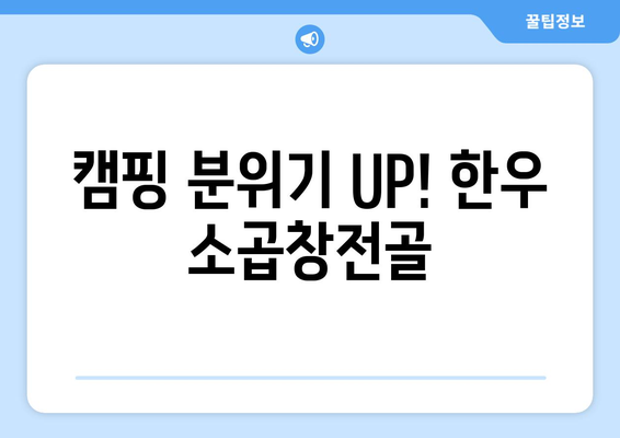 캠핑 분위기 UP! 한우 소곱창전골