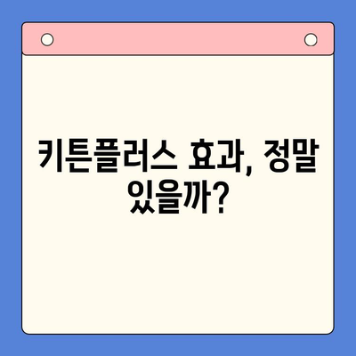 키튼플러스 효과, 정말 있을까? | 궁금증 해결, 사용 후기 및 전문가 분석