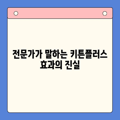 키튼플러스 효과, 정말 있을까? | 궁금증 해결, 사용 후기 및 전문가 분석