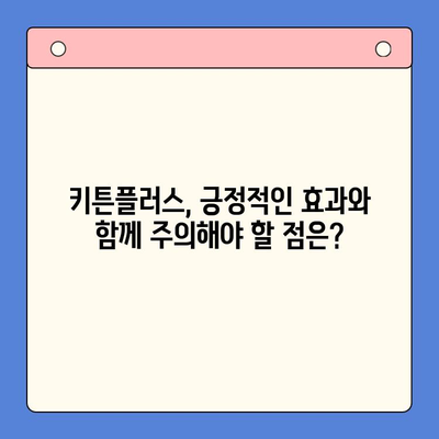 키튼플러스 효과, 정말 있을까? | 궁금증 해결, 사용 후기 및 전문가 분석