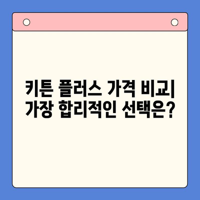 키튼 플러스 가격, 효과, 장점 총정리| 당신에게 맞는 선택인가요? | 키튼 플러스, 가격 비교, 효능, 부작용, 구매 가이드