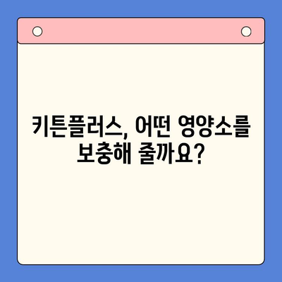 키튼플러스, 초등학생 영양 관리에 효과적인가요? | 성장기 영양, 키튼플러스 효과, 초등학생 영양제
