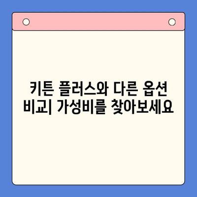 키튼 플러스 가성비| 효과적인 성장 관리를 위한 저렴한 옵션 | 키튼 플러스, 성장 관리, 저렴한 솔루션, 가성비 비교