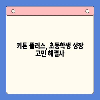 키튼 플러스 가성비 비교| 초등학생 성장 관리를 위한 최고의 선택 | 키튼 플러스, 성장판 관리, 가성비 비교, 초등학생 건강