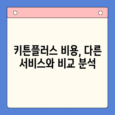 키튼플러스 가격과 혜택, 직접 비교 분석해봤어요! | 키튼플러스 비용, 장점, 단점, 추천