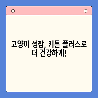 키튼 플러스 vs 다른 영양제| 고양이 성장 효과 비교 분석 | 키튼 플러스, 고양이 영양제, 성장 촉진, 비교 가이드