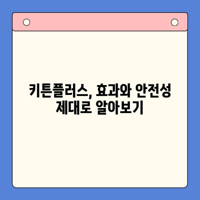 키튼플러스 효과와 안전성 심층 분석| 궁금증 해소 및 사용 가이드 | 키튼플러스, 효능, 부작용, 사용법, 전문가 분석