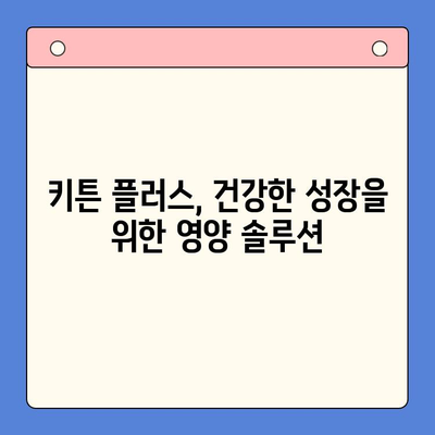 키튼 플러스 성장기 영양제 후기| 냥냥이 건강을 위한 선택 | 키튼, 고양이 영양제, 성장, 건강, 후기