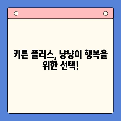 키튼 플러스 성장기 영양제 후기| 냥냥이 건강을 위한 선택 | 키튼, 고양이 영양제, 성장, 건강, 후기