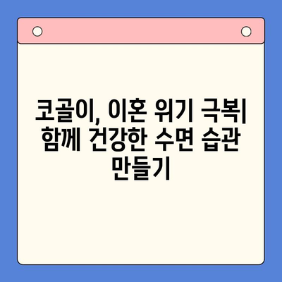 코골이, 이혼까지? 수면 이혼 위기 극복 가이드 | 코골이, 수면 장애, 부부 갈등 해결