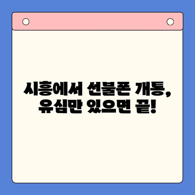 시흥 선불폰 개통 유심으로 끝내기| 한방 완료 가이드 | 선불폰 개통, 유심, 시흥, 통신