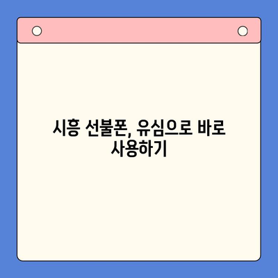 시흥 선불폰 개통 유심으로 끝내기| 한방 완료 가이드 | 선불폰 개통, 유심, 시흥, 통신