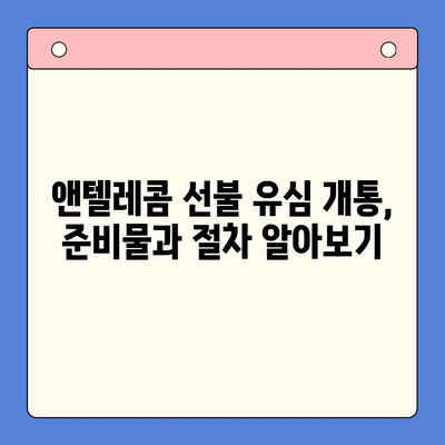 편의점에서 앤텔레콤 선불 유심 개통 & 사용 완벽 가이드 |  앤텔레콤, 선불 유심, 개통, 사용 방법, 편의점