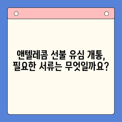 편의점에서 앤텔레콤 선불 유심 개통하기| 상세 가이드 | 앤텔레콤, 선불 유심, 개통 방법, 편의점