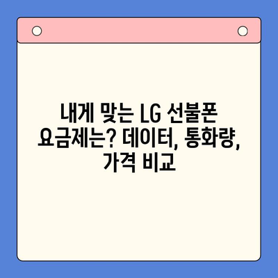 LG 선불폰 셀프개통, 이렇게 하면 5분 만에 끝! | 간편 가이드,  설명,  절차,  요금제 비교