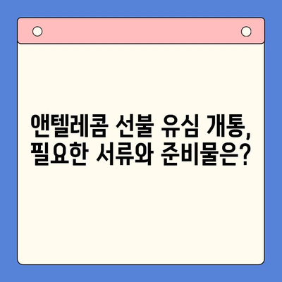 편의점에서 앤텔레콤 선불 유심 개통하는 방법| 단계별 가이드 | 앤텔레콤, 선불 유심, 편의점 개통