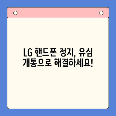 LG 핸드폰 정지 유심 개통, 이렇게 하면 됩니다! | 유심 개통, 핸드폰 정지 해제, LG 유심