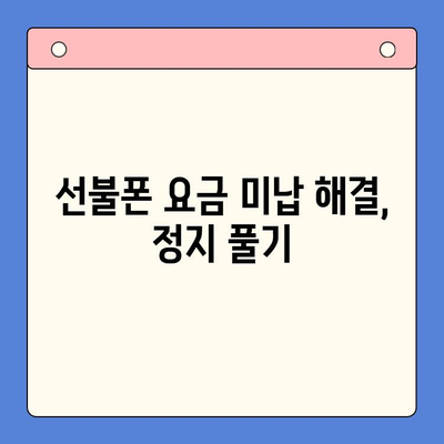 수원 선불폰 요금 미납 정지폰, 다시 사용하려면? | 개통 방법 & 주의 사항