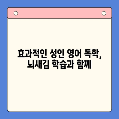 성인 영어 혼자 공부 시작하기| 뇌새김 학습지로 효과적인 학습 전략 완성 | 영어 독학, 뇌새김 학습, 성인 영어 학습법