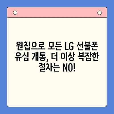 LG선불폰 유심, 한 원칩으로 개통하는 완벽 가이드 | 모든 유심, 한 번에!