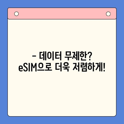 알뜰폰 eSIM 추천 & 셀프 개통 완벽 가이드 | 통신비 절약, 간편 개통, 데이터 무제한