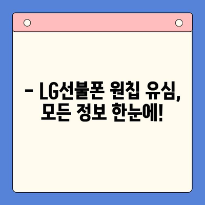 LG선불폰 모두의 유심 원칩 개통 완벽 가이드 | 간편 개통, 요금제 비교, 유심 정보