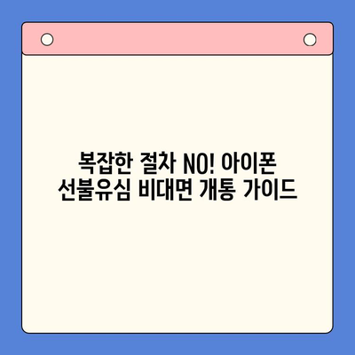 아이폰 선불유심 비대면 개통, 집에서 10분 만에 끝내기 |  선불유심, 비대면 개통, 아이폰,  알뜰폰