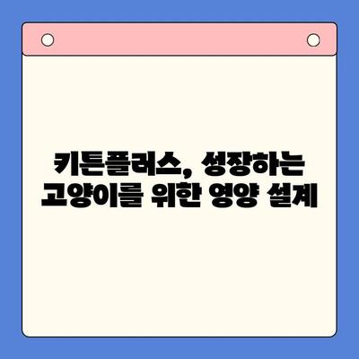 키튼플러스 가격 비교| 성장기 고양이 영양에 최적화된 선택 | 키튼플러스, 고양이 사료, 가격 비교, 성장기 영양