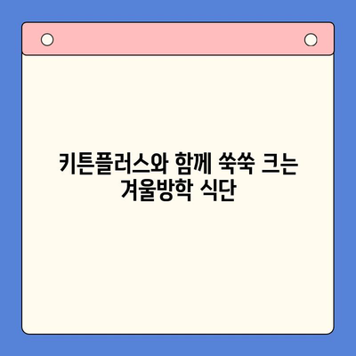 키튼플러스 가격으로 알차게 보내는 겨울방학| 성장에 좋은 음식 추천 & 활용법 | 키튼플러스, 겨울방학, 성장판, 영양, 식단