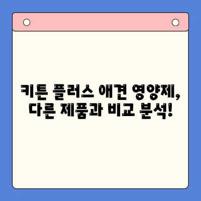키튼 플러스 애견 영양제| 가성비 넘치는 선택 | 강아지 영양제 추천, 가격 비교, 후기